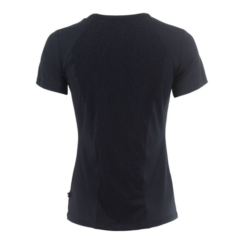 Cavallo Ladies Lace Round-Neck T-Shirt - Dark Blue-1