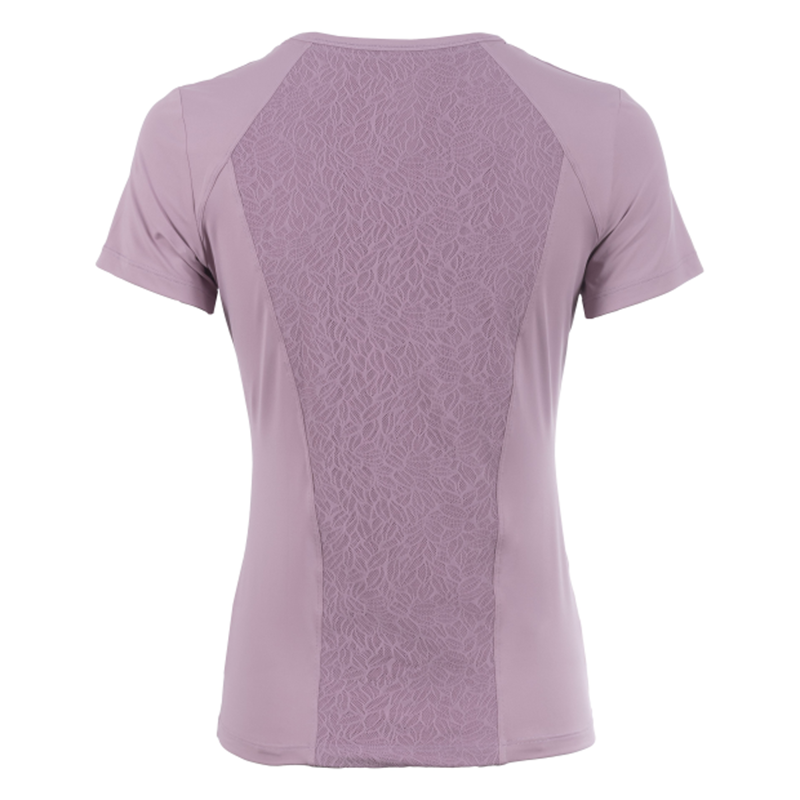Cavallo Ladies Lace Round-Neck T-Shirt - Dusty Rose-1