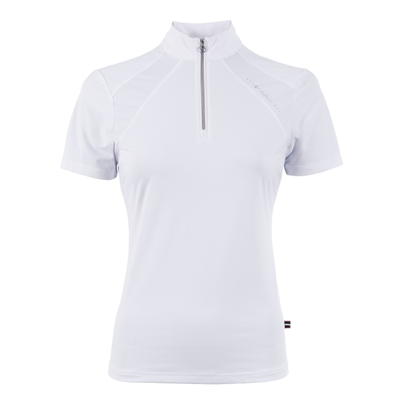 Cavallo Ladies Functional Half Zip Competition Shirt - White