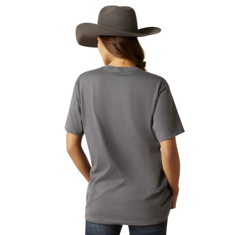 Ariat Women's Denim Label T-Shirt - Titanium-1