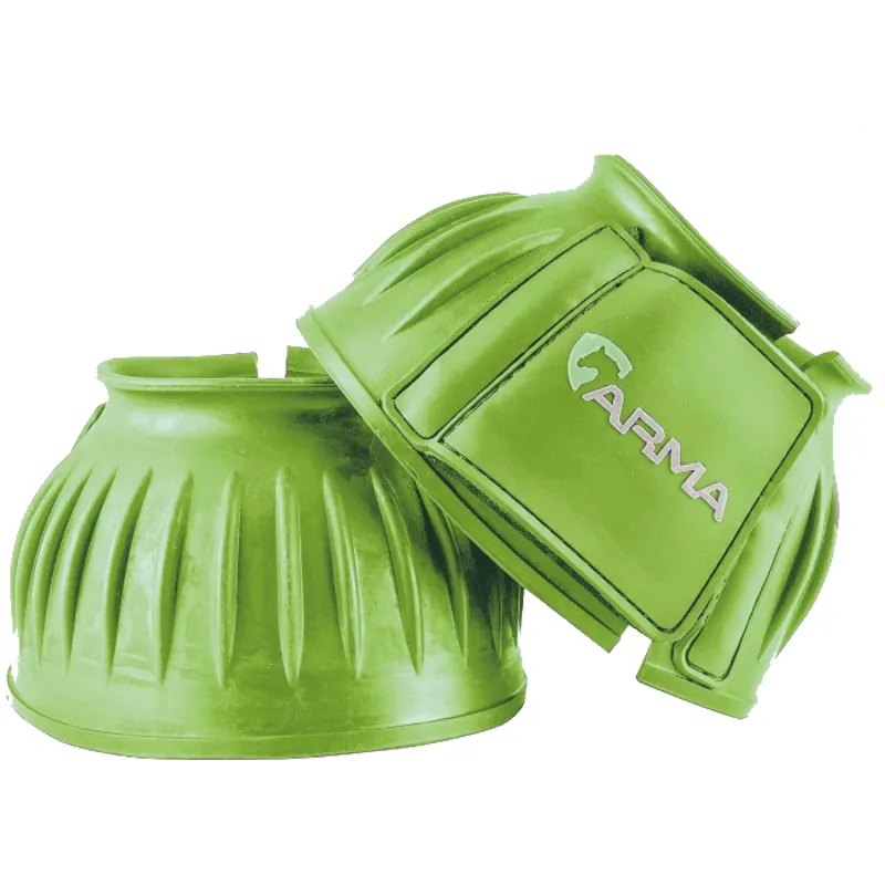 Shires Arma Touch and Close Over Reach Boots - Bright Green 