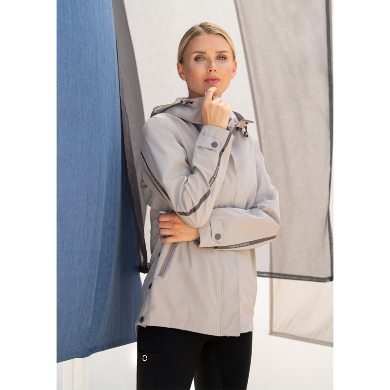 Pikeur Sports Ladies Rain Coat - Soft Greige-2