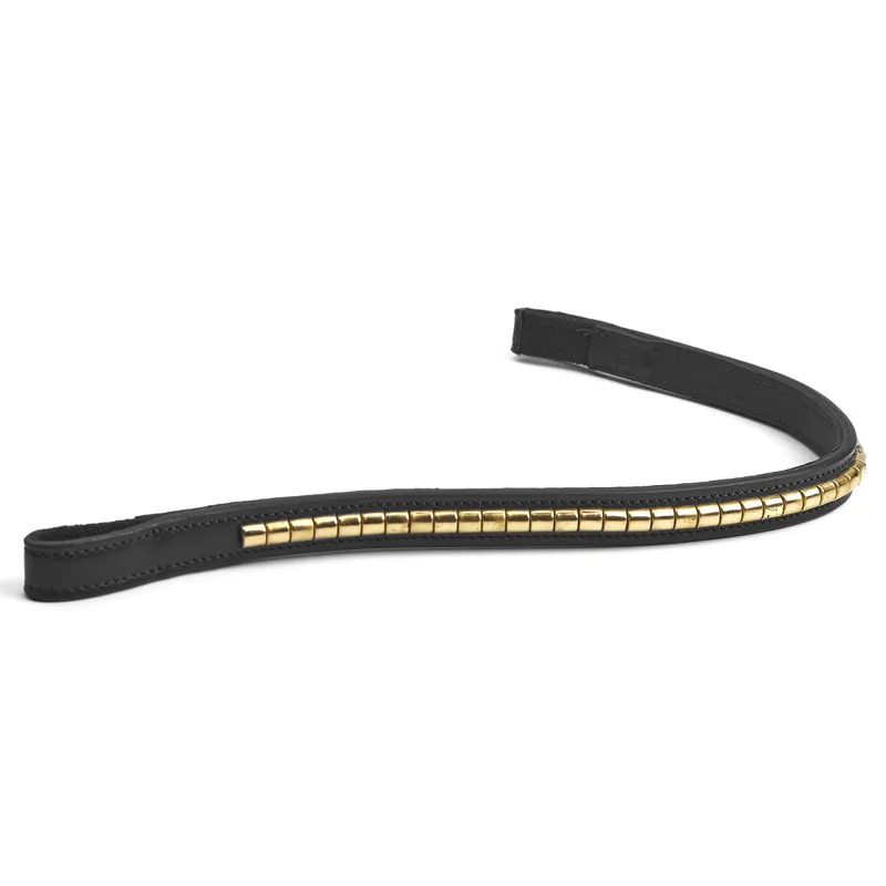 Shires Velociti Rapida Clincher Browband - Black/Brass