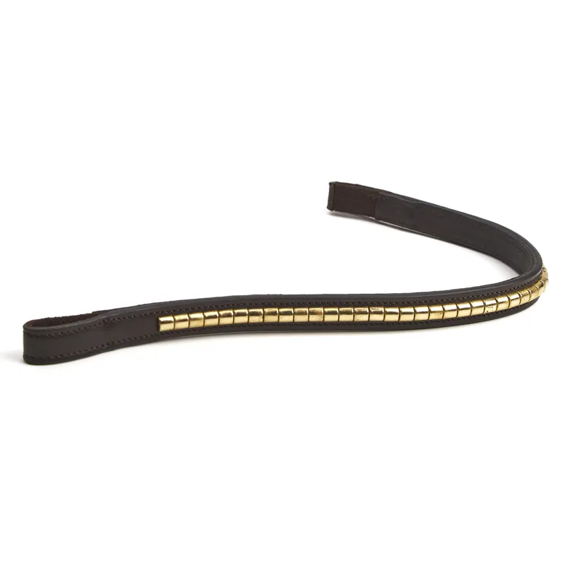 Shires Velociti Rapida Clincher Browband - Havana/Brass