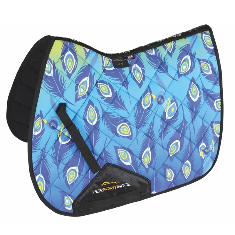 Shires ARMA Sport XC Saddlecloth - Lime Peacock