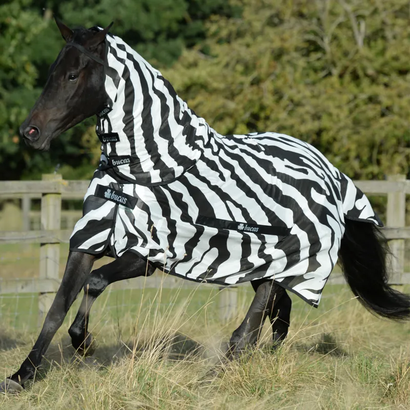 Bucas Buzz-Off Zebra Detachable Neck Fly Rug