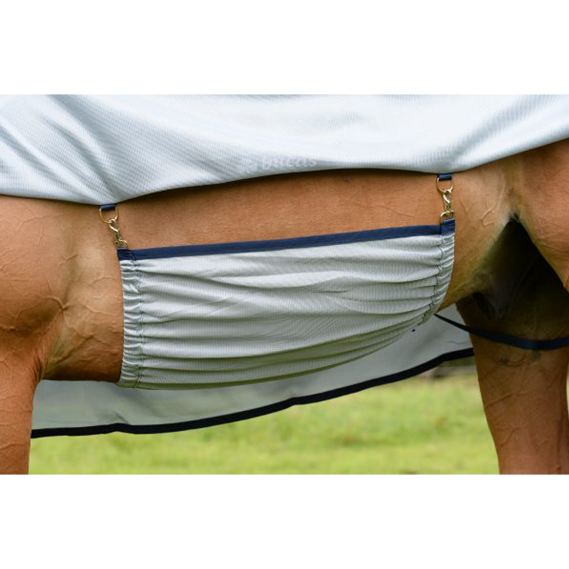 Bucas Buzz-Off Detachable Neck Fly Rug - Blue-3