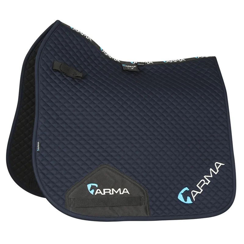Shires ARMA Branded Dressage Saddlecloth - Navy