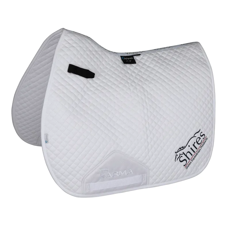Shires ARMA Branded GP Saddlecloth - White
