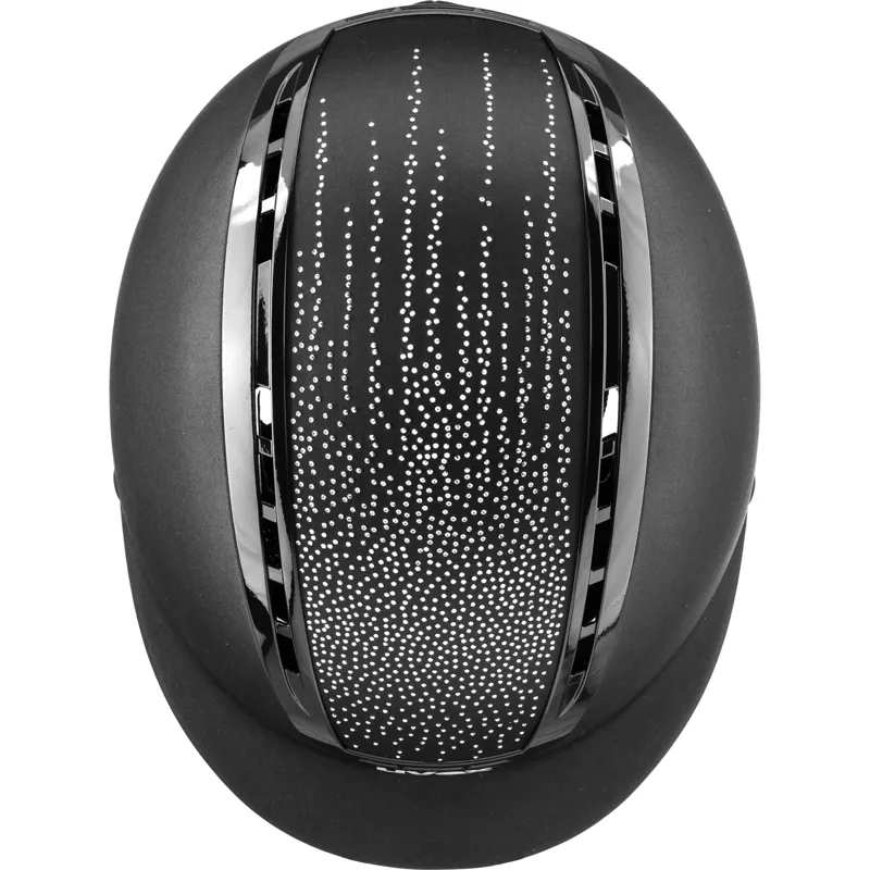 Uvex Suxxeed Flash Riding Hat - Black Crystal-2