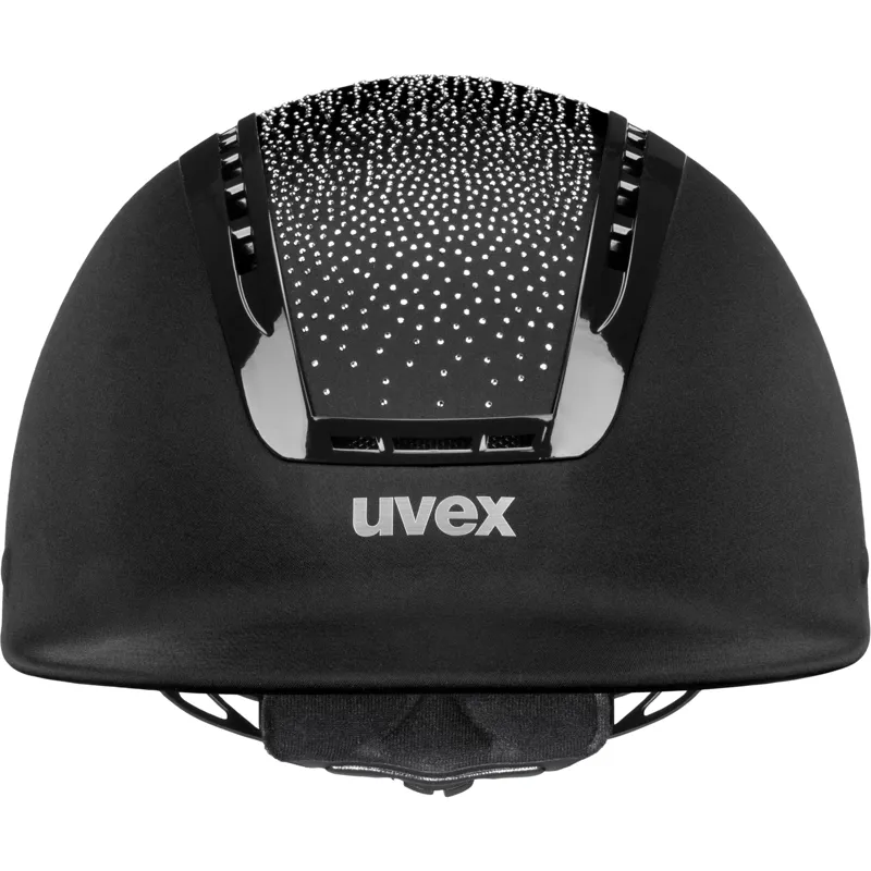 Uvex Suxxeed Flash Riding Hat - Black Crystal-3