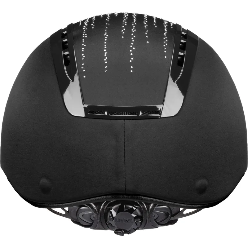 Uvex Suxxeed Flash Riding Hat - Black Crystal-1