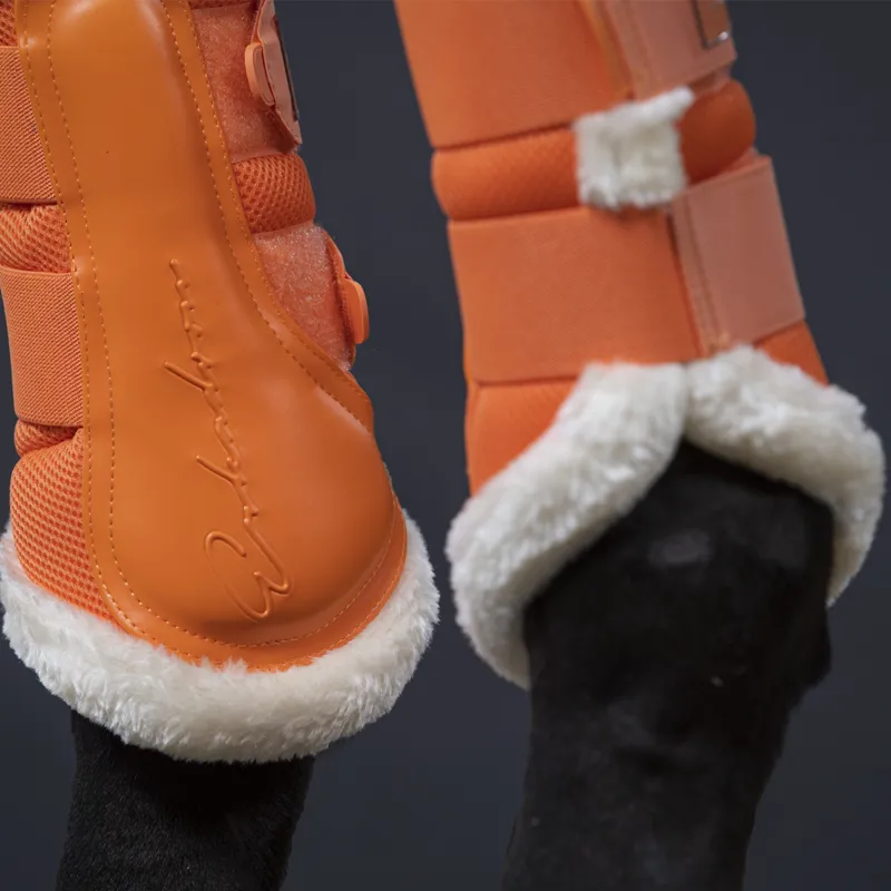 Eskadron Mesh Faux Fur Soft Tendon Boots Classic Sports SS22 - Soft Peach-1