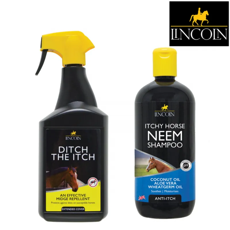 Lincoln -Lincoln Ditch The Itch and get Itchy Horse Neem Shampoo Free