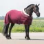 QHP Lily Fleece Rug - Burgundy