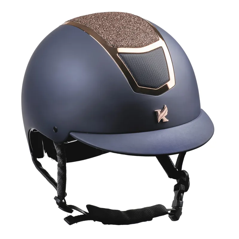 Shires Karben Valentina Riding Hat - Navy/Rose Gold