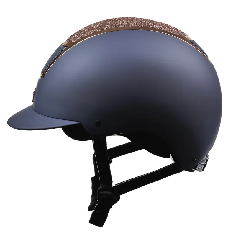 Shires Karben Valentina Riding Hat Navy/Rose Gold