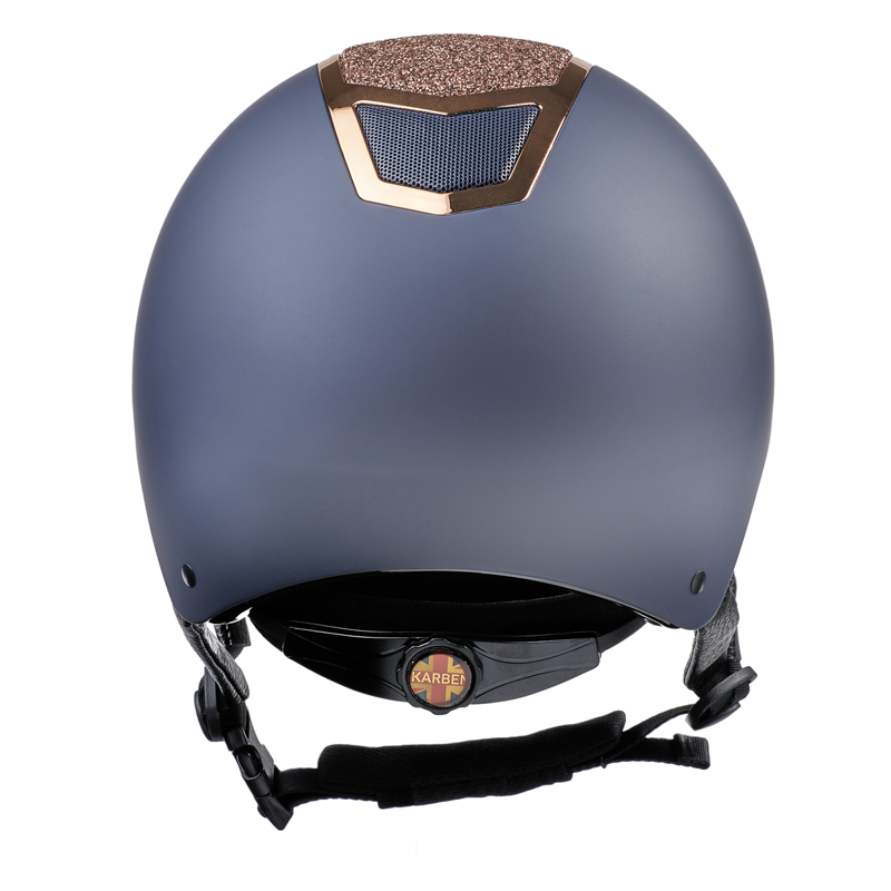 Shires Karben Valentina Riding Hat - Navy/Rose Gold-2