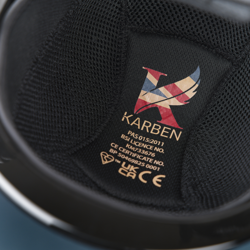 Shires Karben Elena Riding Hat - Navy-5