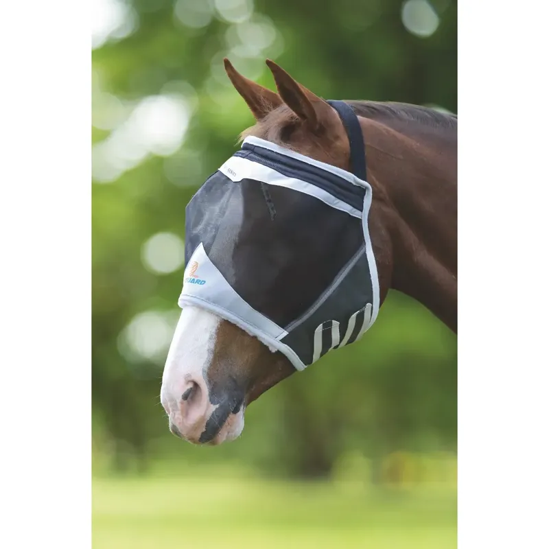 Shires Fine Mesh Earless Fly Mask - Black