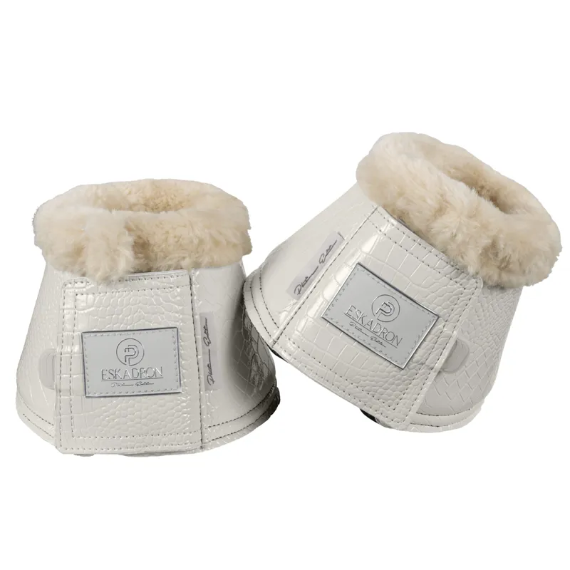 Eskadron Croco Faux Fur Bell Boots Platinum AW22 - Pearl Grey