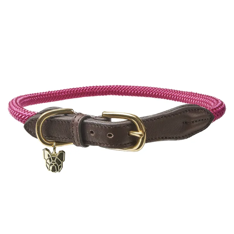 Shires Digby and Fox Fine Rope Collar - Pink