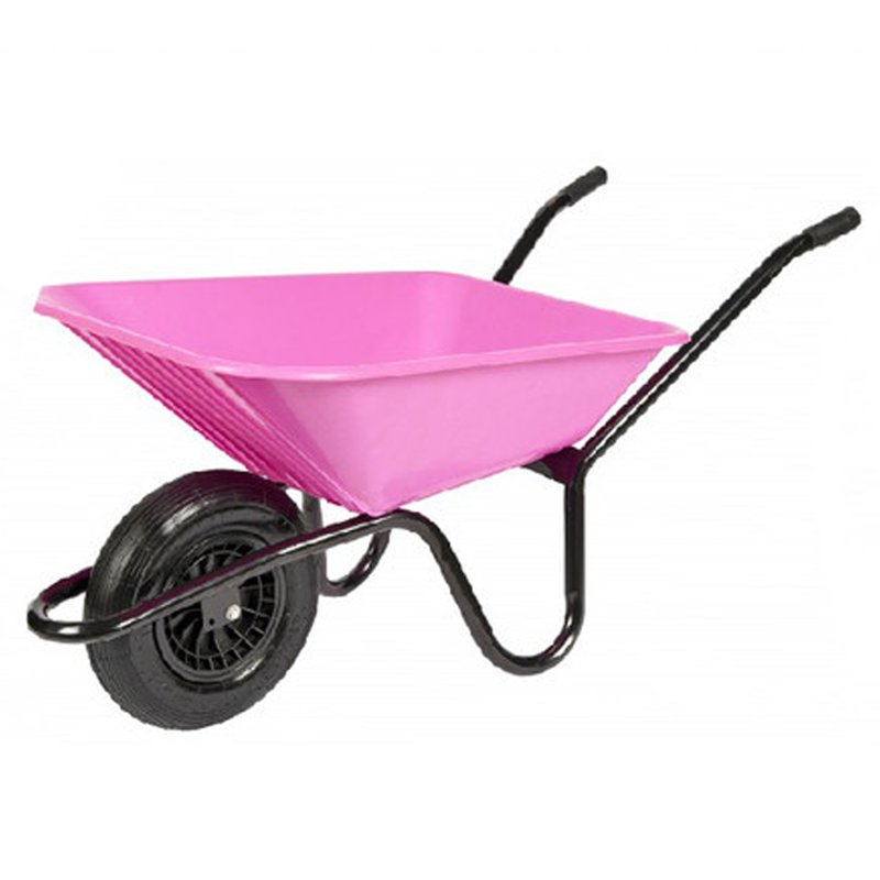 Carrimore 90 Litre Super Barrow - Pneumatic Wheel - Pink