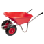 Carrimore 120 Litre Dual Wheel Stable Wheelbarrow - Red