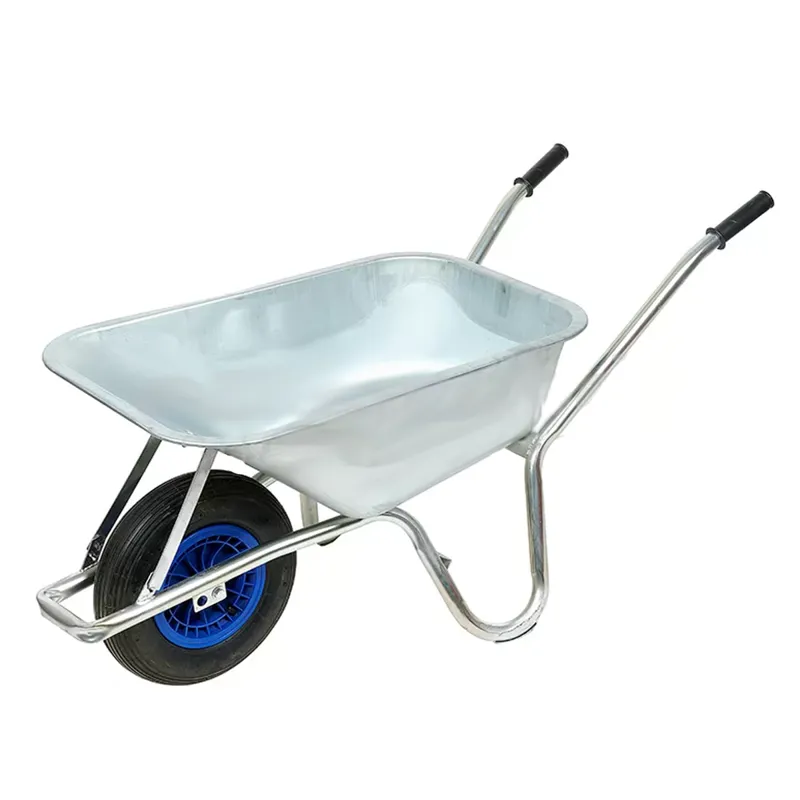 Carrimore 120 Litre Galvanised Pan Wheelbarrow - Puncture Proof