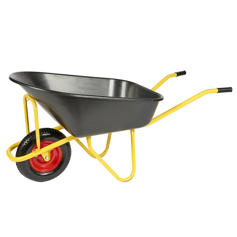 Carrimore 160 Litre Large Capacity Wheelbarrow - Black/Yellow