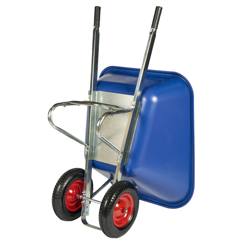 Carrimore 200L Twin Wheel Stable Barrow - Blue-1