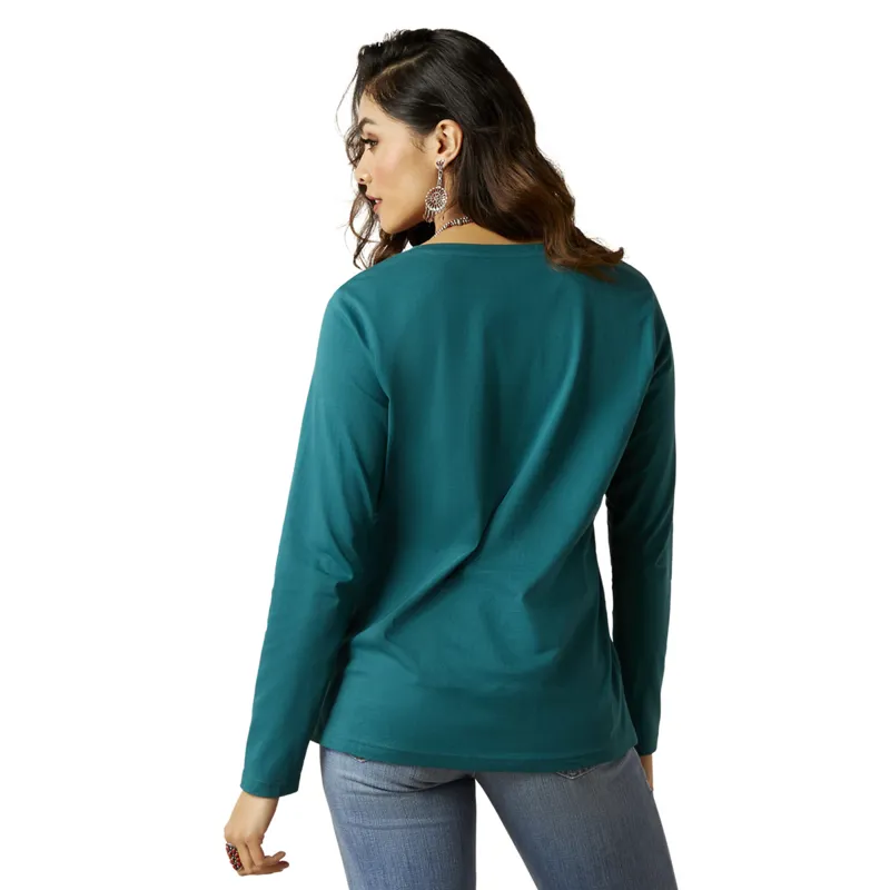 Ariat Woman's Vibrant Tee - Spruced Up-1