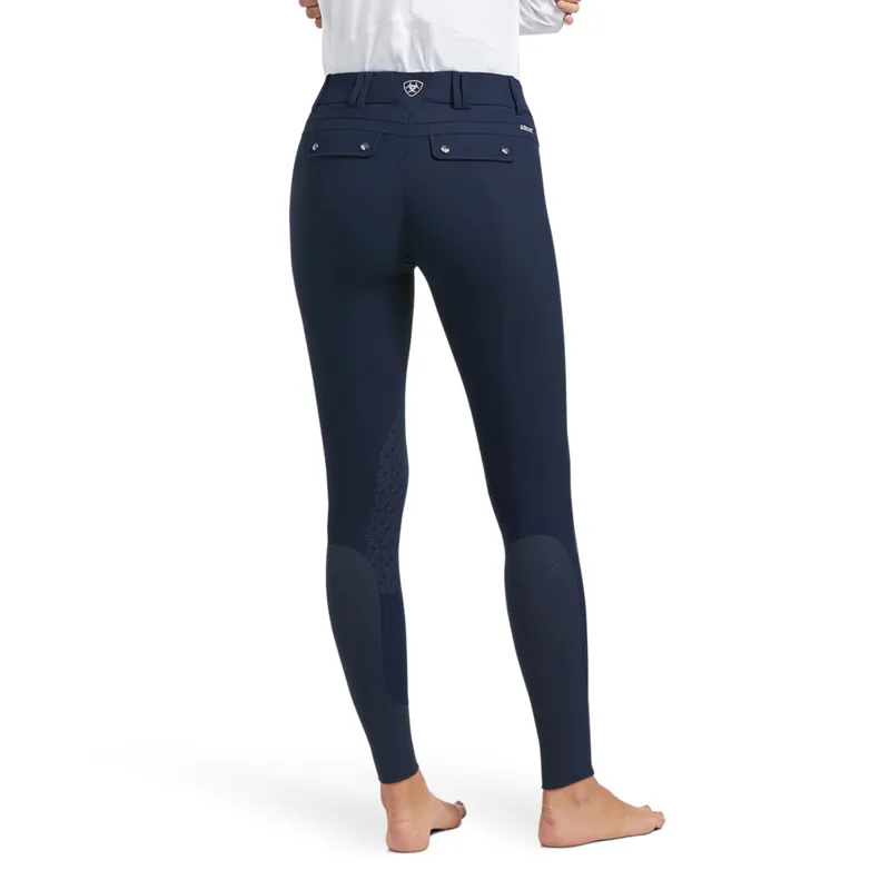 Ariat Women's Tri Factor Grip Knee Patch Breech - Navy-1