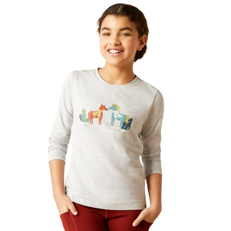 Ariat Youth Winter Fashions T-Shirt - Heather Grey