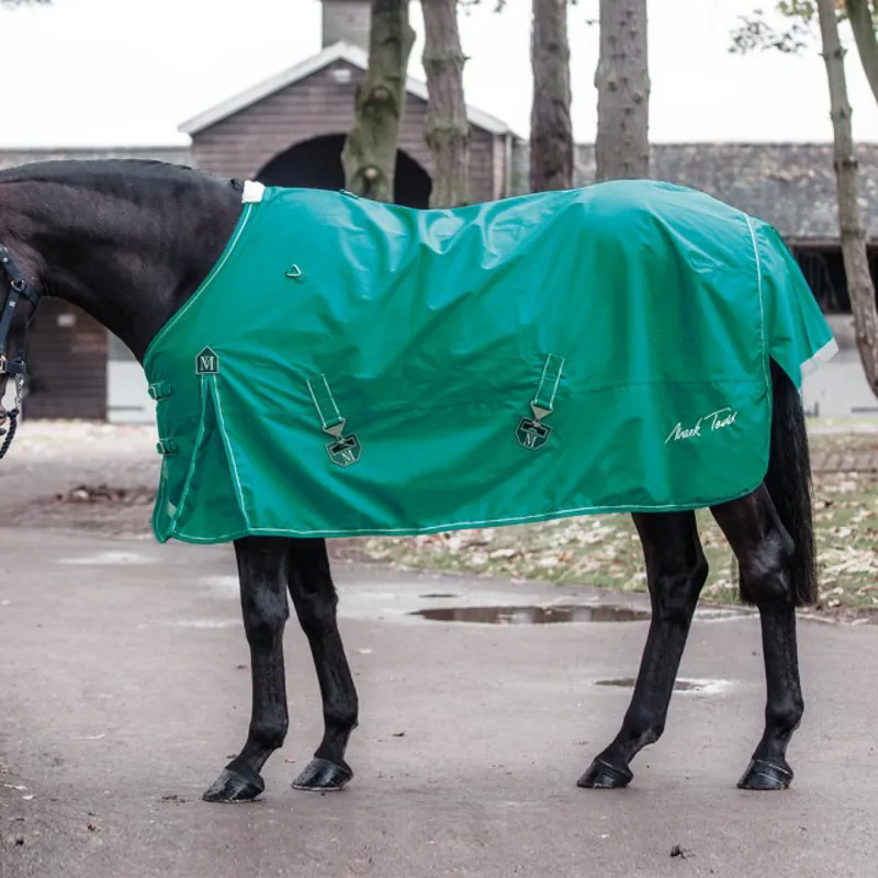 Mark Todd Lightweight Turnout Rug In Petrol/White