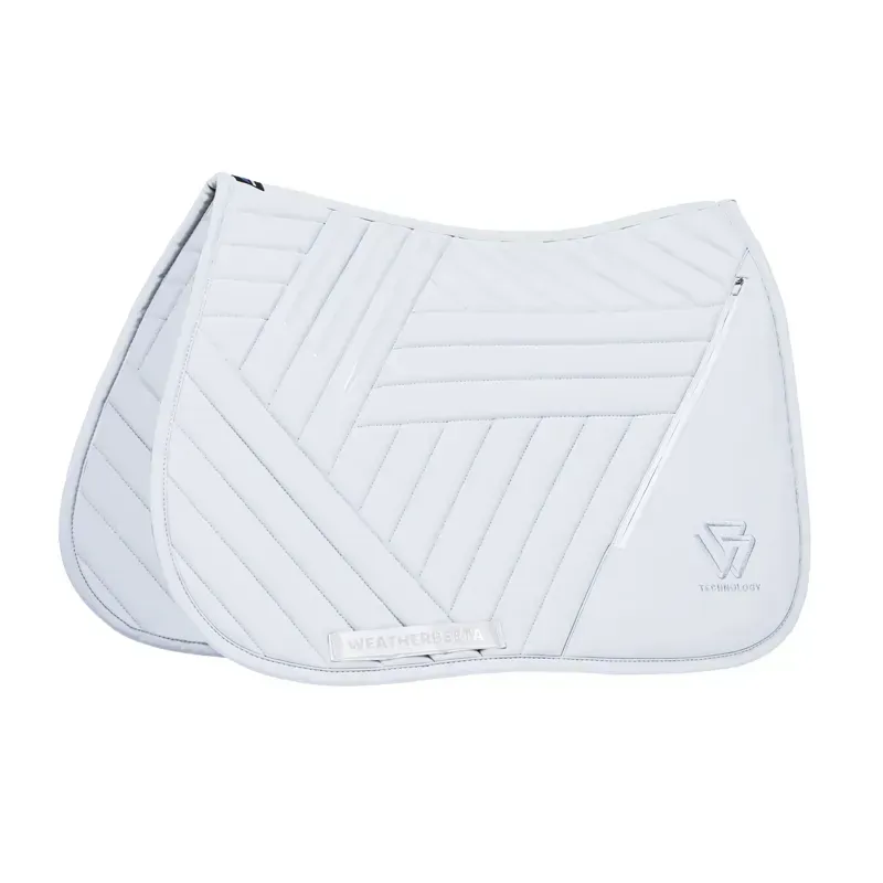 WeatherBeeta Softshell Pro Grip Euro Jump Saddlepad - White