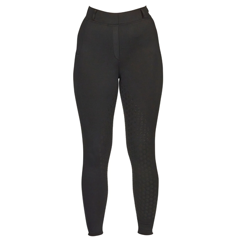 Just Togs Freedom Ladies Full Grip Riding Tights - Black-1