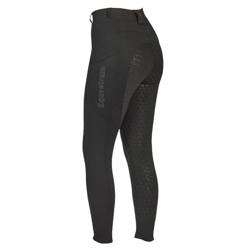 Just Togs Freedom Ladies Full Grip Riding Tights - Black-2