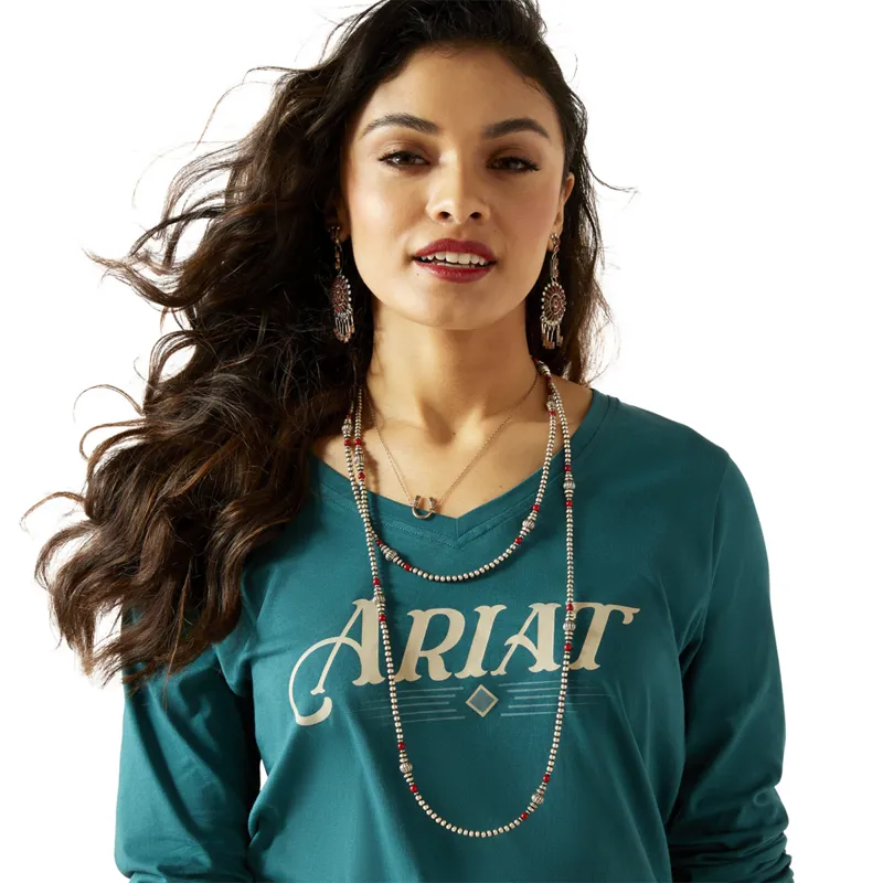 Ariat Woman's Vibrant Tee - Spruced Up-2