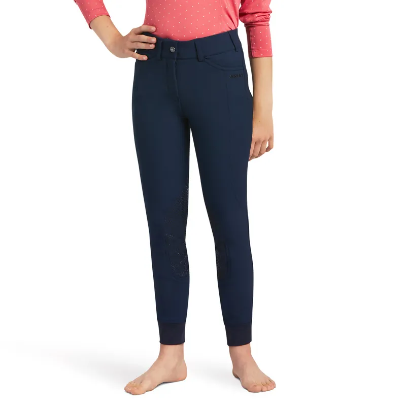 Ariat Youth Prelude Knee Patch Breech - Navy