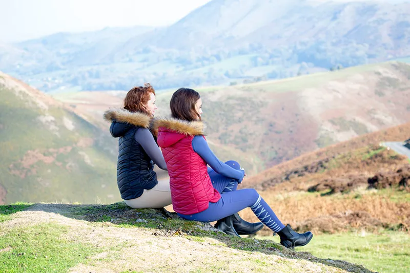 Aubrion Ladies Cinder Gilet - Red-3