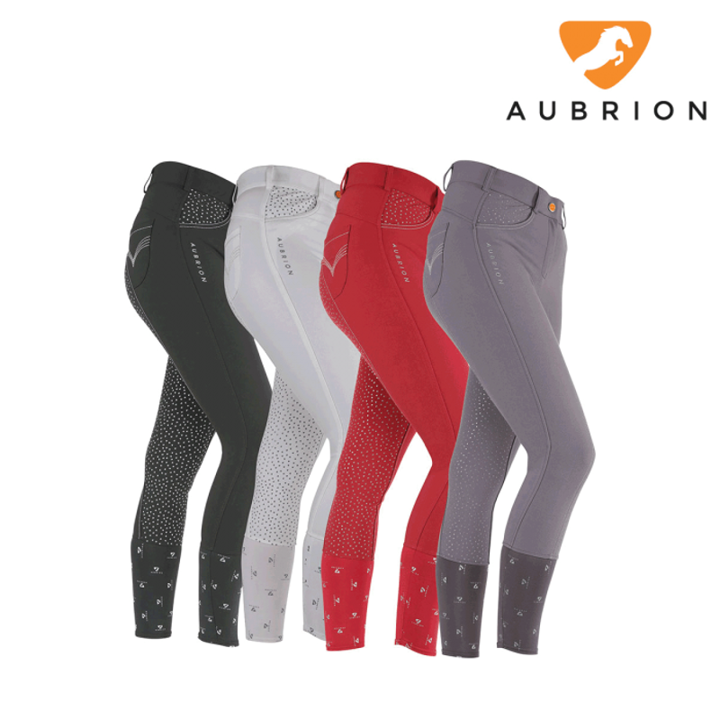 Aubrion Ladies Dixie Breeches - Red-1