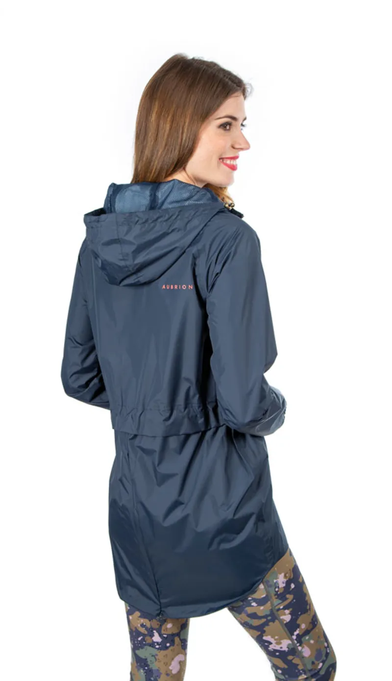 Aubrion Navy Blue Hackney Rain Jacket - Ladies -2