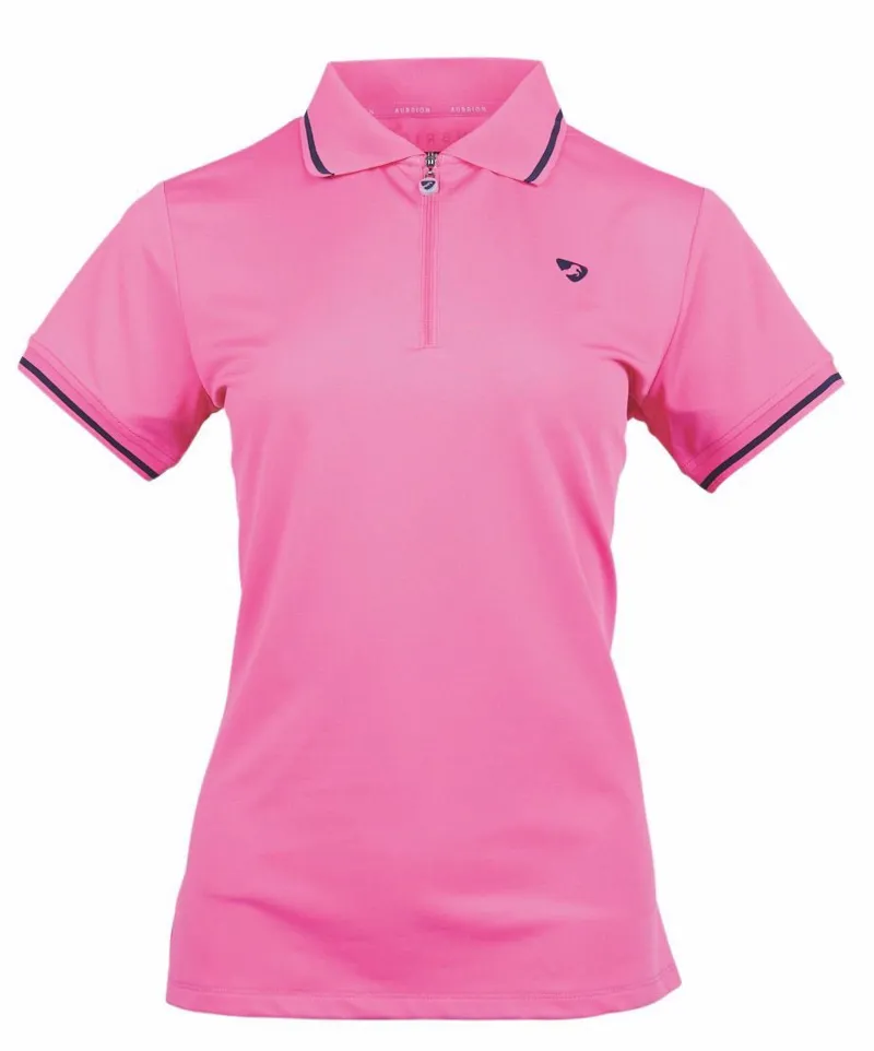 Aubrion Parsons Womens Tech Polo in Pink