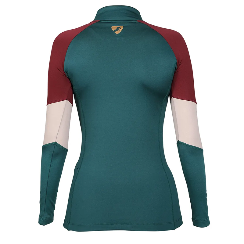 Aubrion Newbury Long Sleeve Base Layer- Dark Green-1
