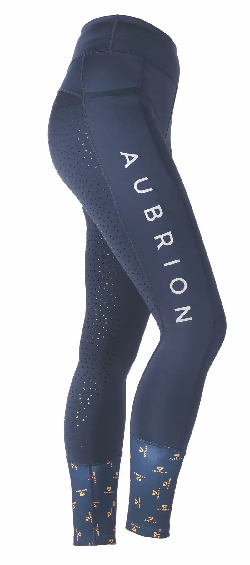 Aubrion Stanmore Girls Riding Tights in Blue