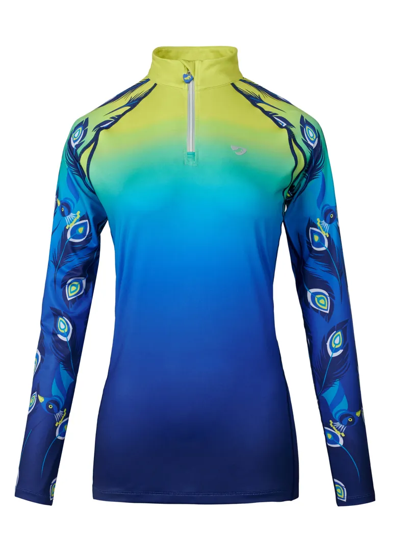 Aubrion Hyde Park Cross Country Shirt - Lime Peacock