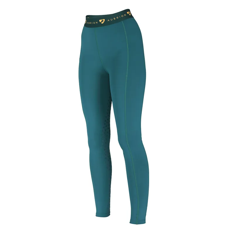 Aubrion Dutton Riding Tights - Dark Green-1