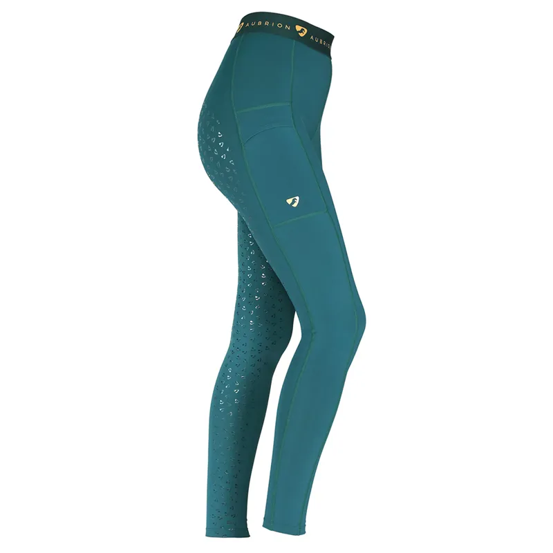 Aubrion Dutton Riding Tights - Dark Green