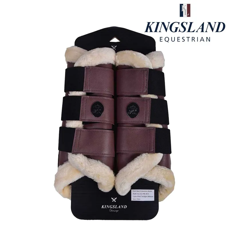Kingsland KLliora Hind Brushing Boots - Pink Twilight Mauve